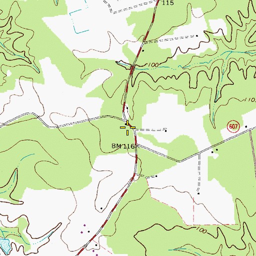 Topographic Map of Pittman School (historical), VA