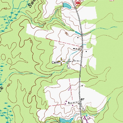 Topographic Map of Stephenson Cemetery, VA