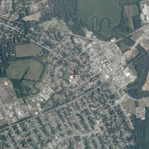 Aerial/Satellite Image of Franklin Gymnasium, VA