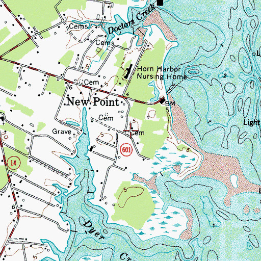 Topographic Map of Armistead-Hudgins Cemetery, VA