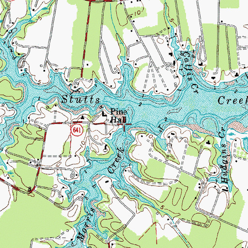 Topographic Map of Cedar Lane Landing, VA