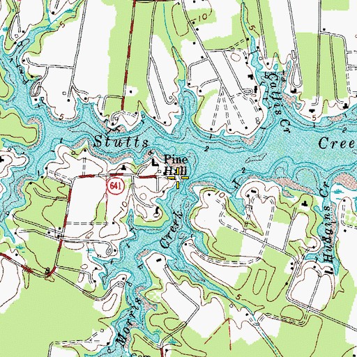 Topographic Map of Cedar Lane Landing, VA