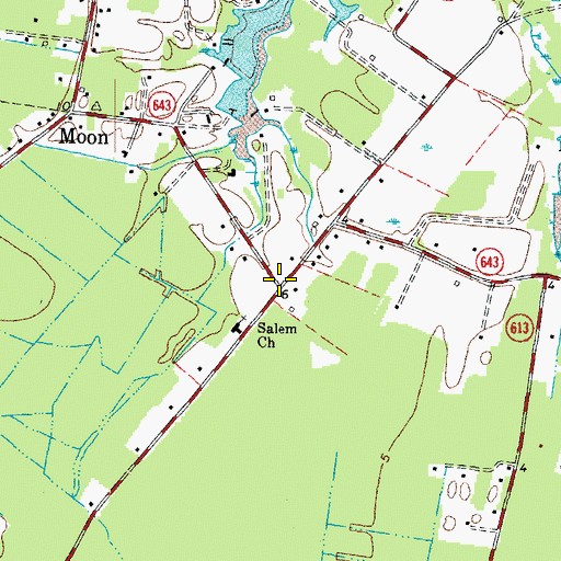 Topographic Map of Haven (historical), VA