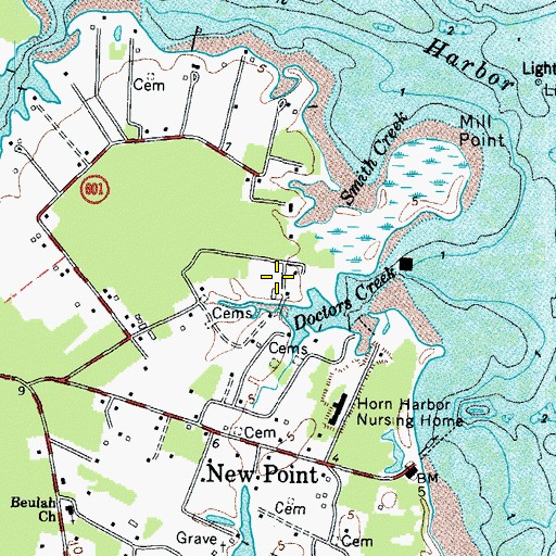 Topographic Map of Hurst Burial Ground, VA