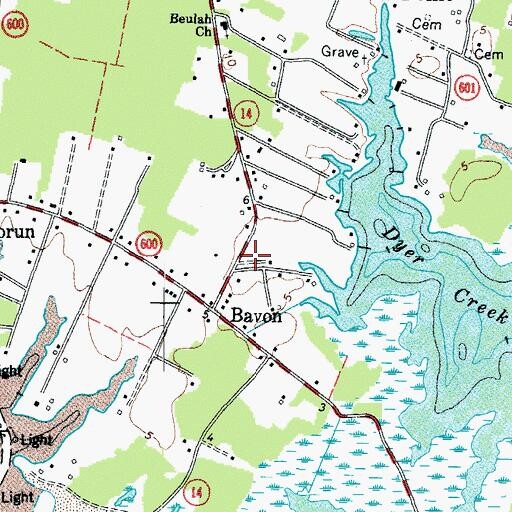 Topographic Map of Owen Burial Ground, VA