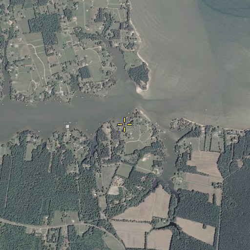 Aerial/Satellite Image of Queens Creek Landing, VA