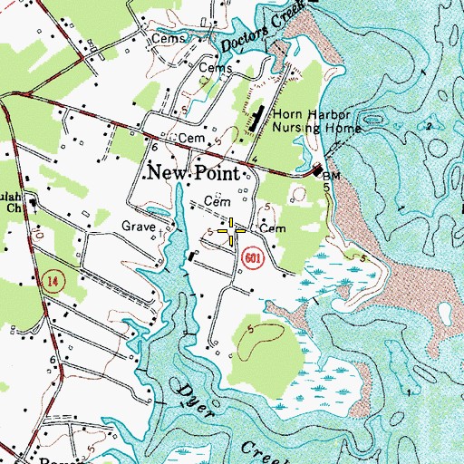 Topographic Map of West Burial Ground, VA