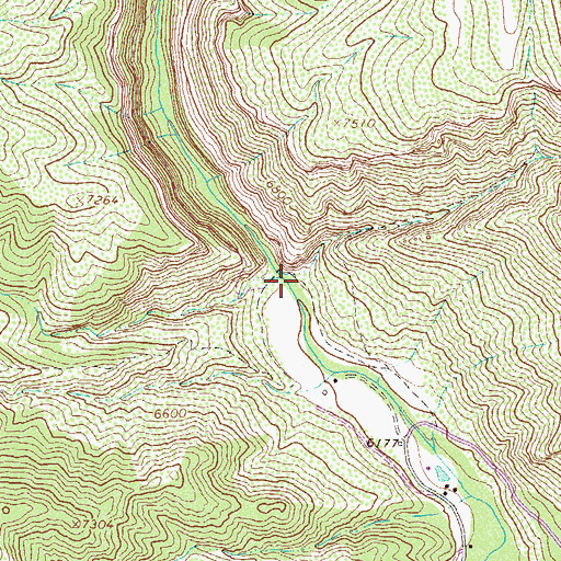Topographic Map of Hadley Gulch, CO