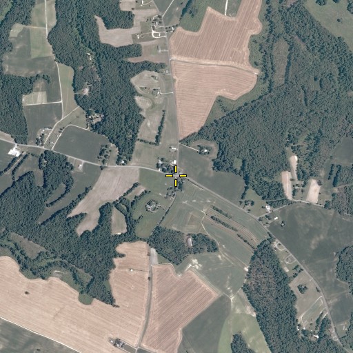Aerial/Satellite Image of Newtown Historic District, VA