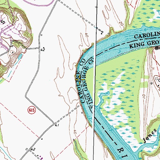 Topographic Map of Longrange Turn, VA