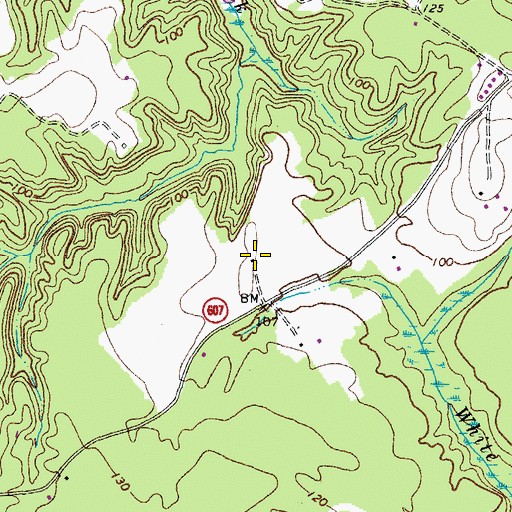 Topographic Map of Marry Gold Plantation, VA