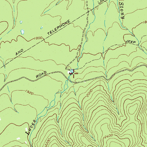 Topographic Map of Hunting Camp, VA