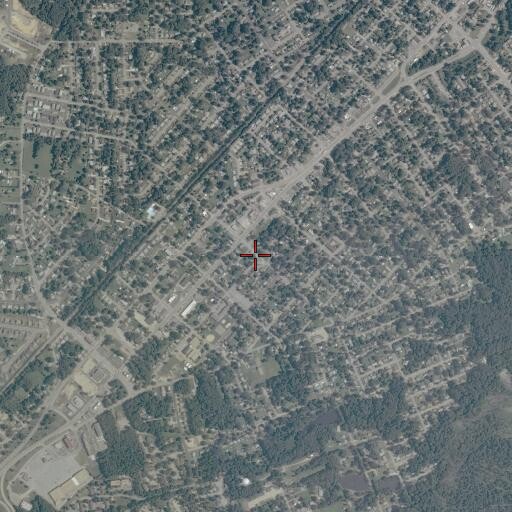 Aerial/Satellite Image of Hopewell Bureau of Fire Station 2, VA