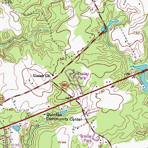 Topographic Map of Cant (historical), VA
