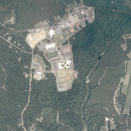 Aerial/Satellite Image of New Kent High School, VA