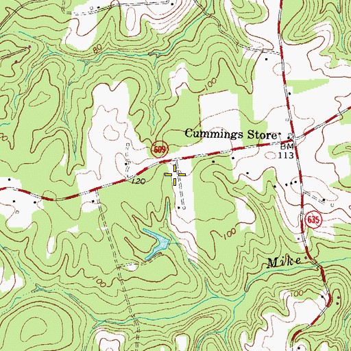 Topographic Map of School Number 2 (historical), VA