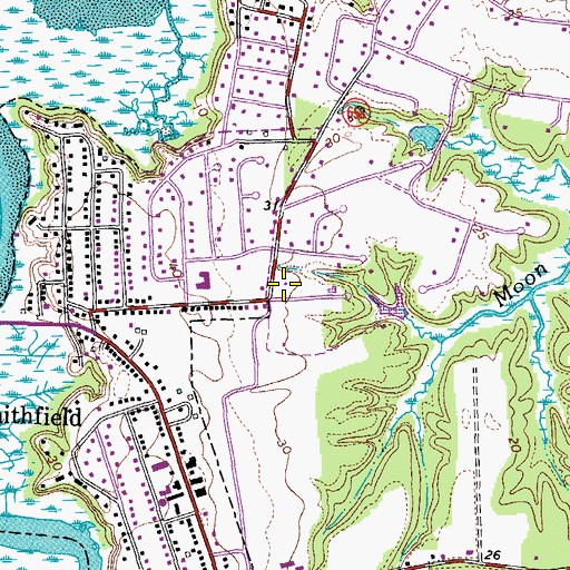 Topographic Map of Beales Park, VA