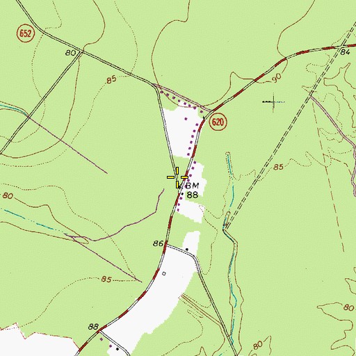 Topographic Map of Bethel Church, VA