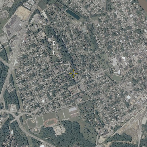 Aerial/Satellite Image of Russell Hall, VA