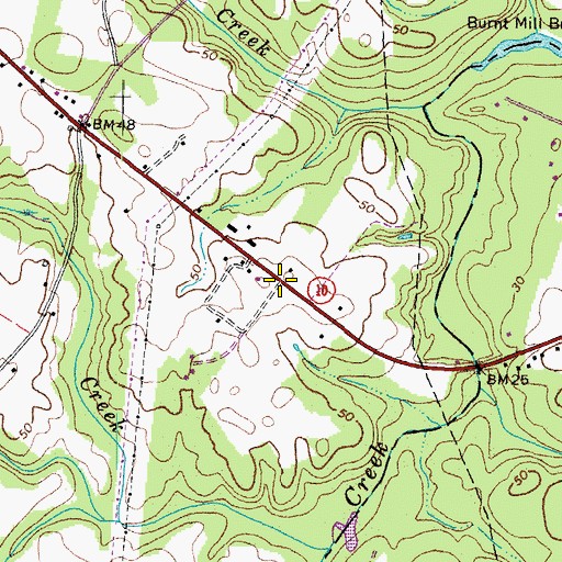Topographic Map of Genovar, VA