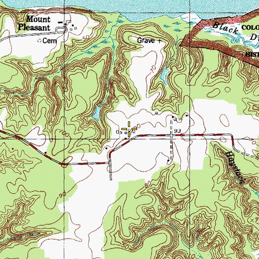 Topographic Map of Swanns Point Plantation, VA