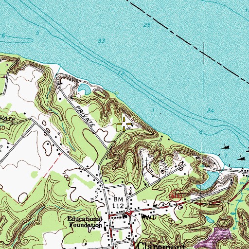 Topographic Map of Telluride School (historical), VA