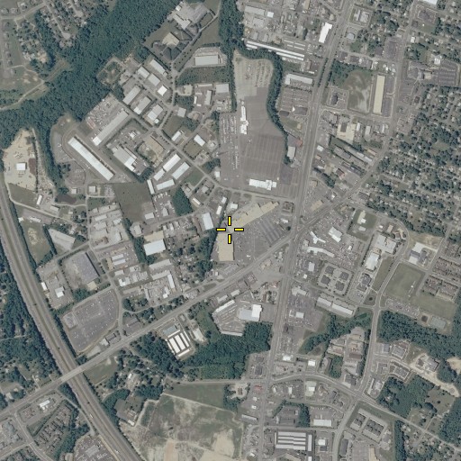 Aerial/Satellite Image of Four Mile Fork Shopping Center, VA