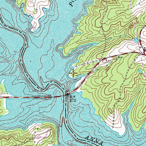 Topographic Map of Colling Point, VA
