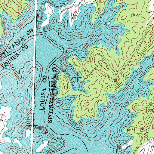 Topographic Map of Fishermans Cove, VA