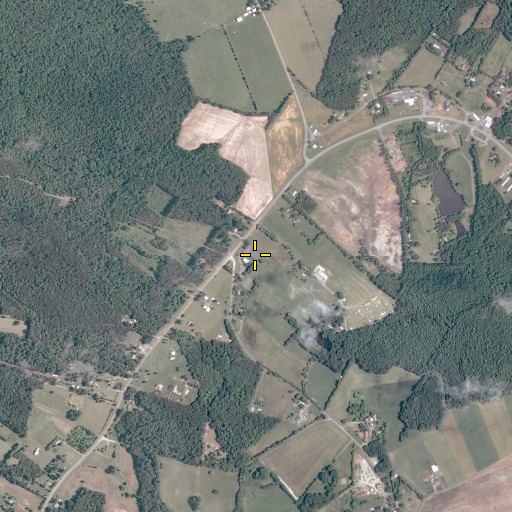 Aerial/Satellite Image of Good Hope Baptist Church Cemetery, VA