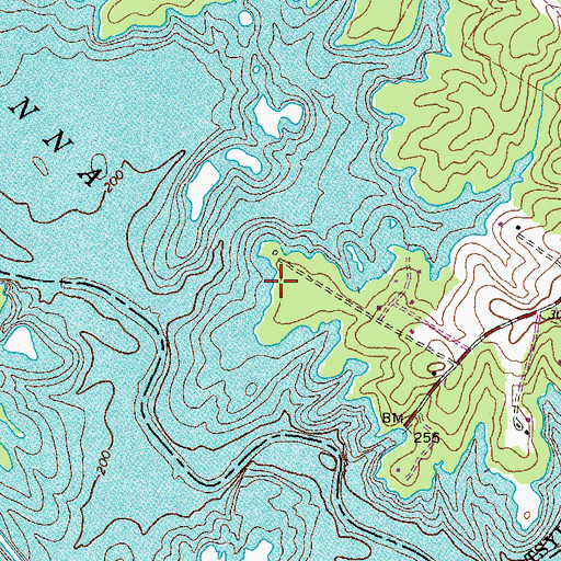 Topographic Map of Rawlins Point, VA