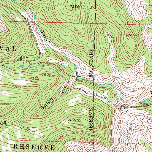 Topographic Map of Doodlebug Gulch, CO