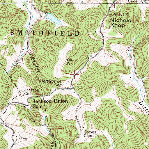 Topographic Map of Kester (historical), WV