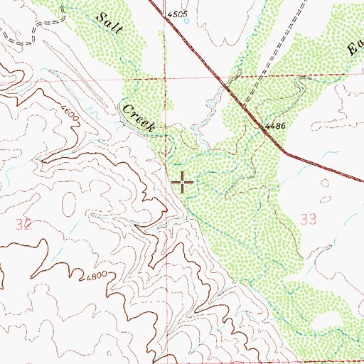 Topographic Map of West Salt Creek, CO