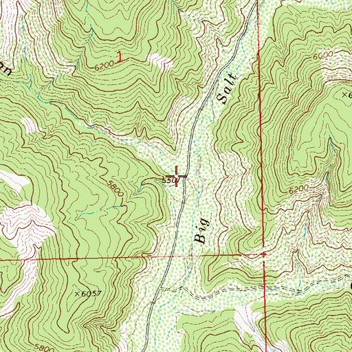 Topographic Map of Buniger Canyon, CO