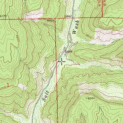 Topographic Map of Hatchet Canyon, CO