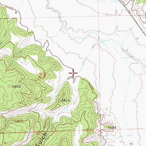 Topographic Map of Bloat Gulch, CO