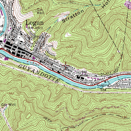 Topographic Map of Faith Independent Baptist Church, WV