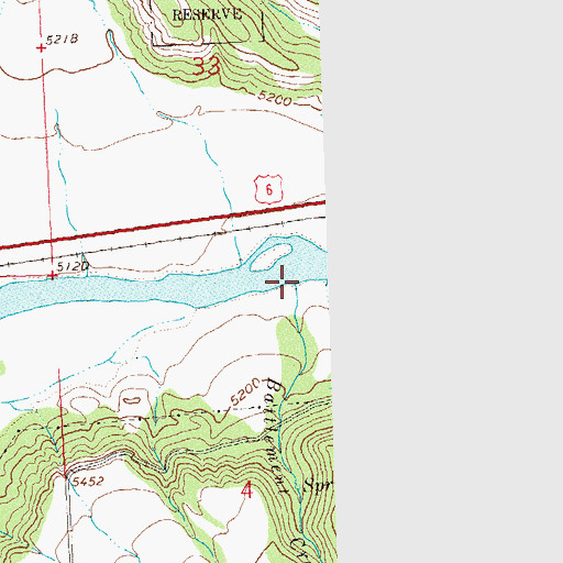 Topographic Map of Battlement Creek, CO