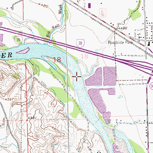 Topographic Map of Little Salt Wash, CO
