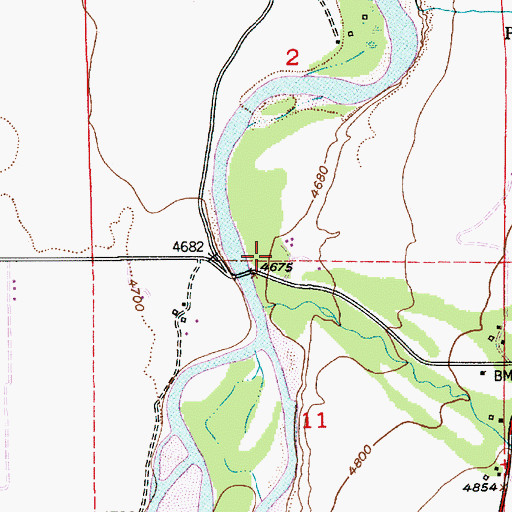 Topographic Map of Livingston/Paradise Valley KOA, MT