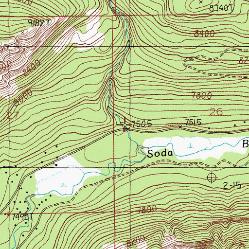 Topographic Map of Cooke City Historical Marker, MT