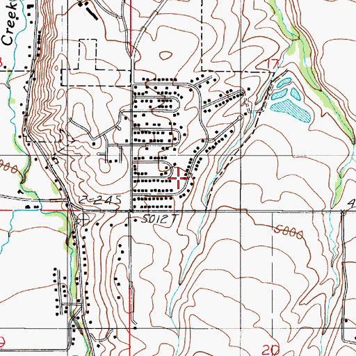Topographic Map of Hyaliteview Park, MT
