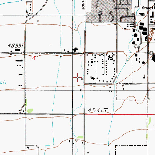 Topographic Map of Evangelical Free Church, MT