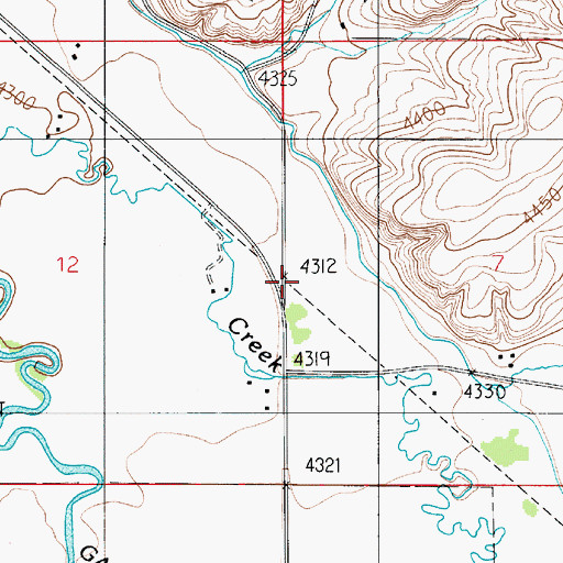 Topographic Map of Huffine (historical), MT