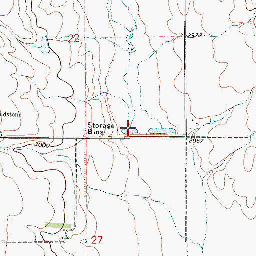 Topographic Map of Flat Coulee, MT