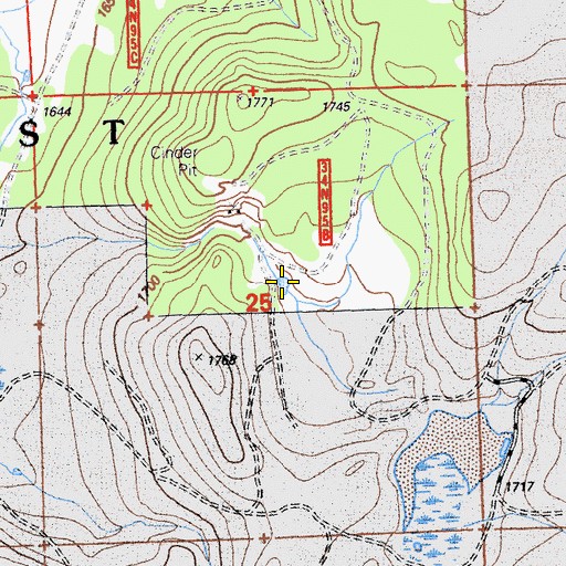 Topographic Map of Double Take Reservoir, CA