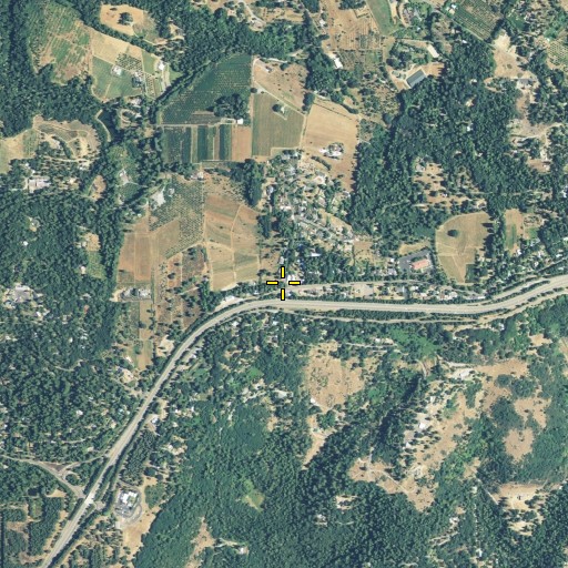 Aerial/Satellite Image of Cedar Grove, CA