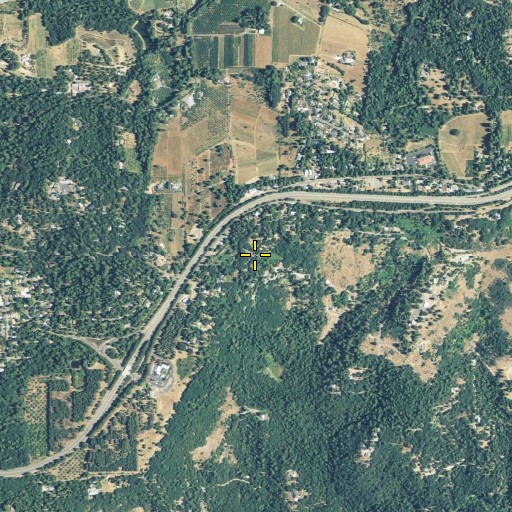 Aerial/Satellite Image of Eight Mile House State Historic Landmark, CA
