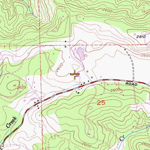 Topographic Map of Gold Oak Elementary School, CA